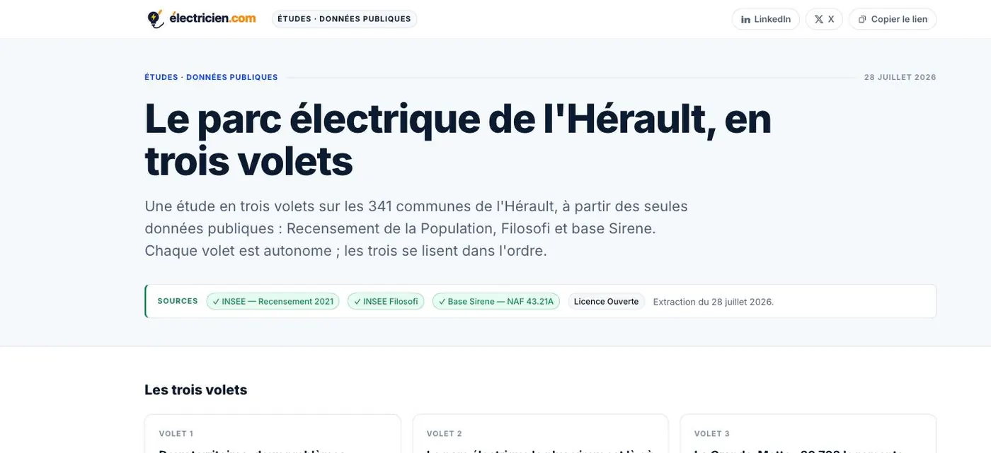 Espace études et données publiques d'électricien.com